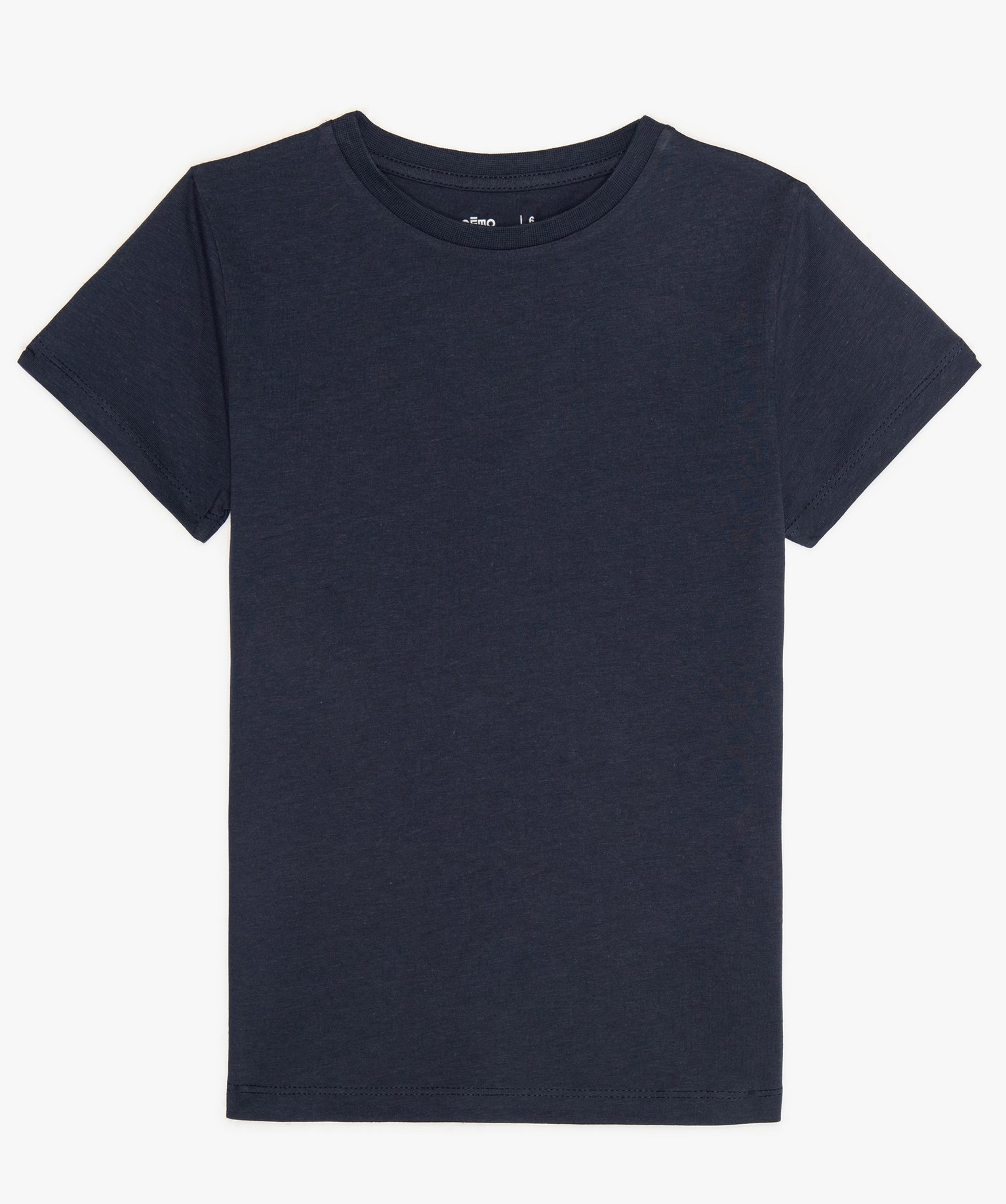 Gemo vetements tee-shirt garcon uni a manches courtes bleu garcon | GÉMO