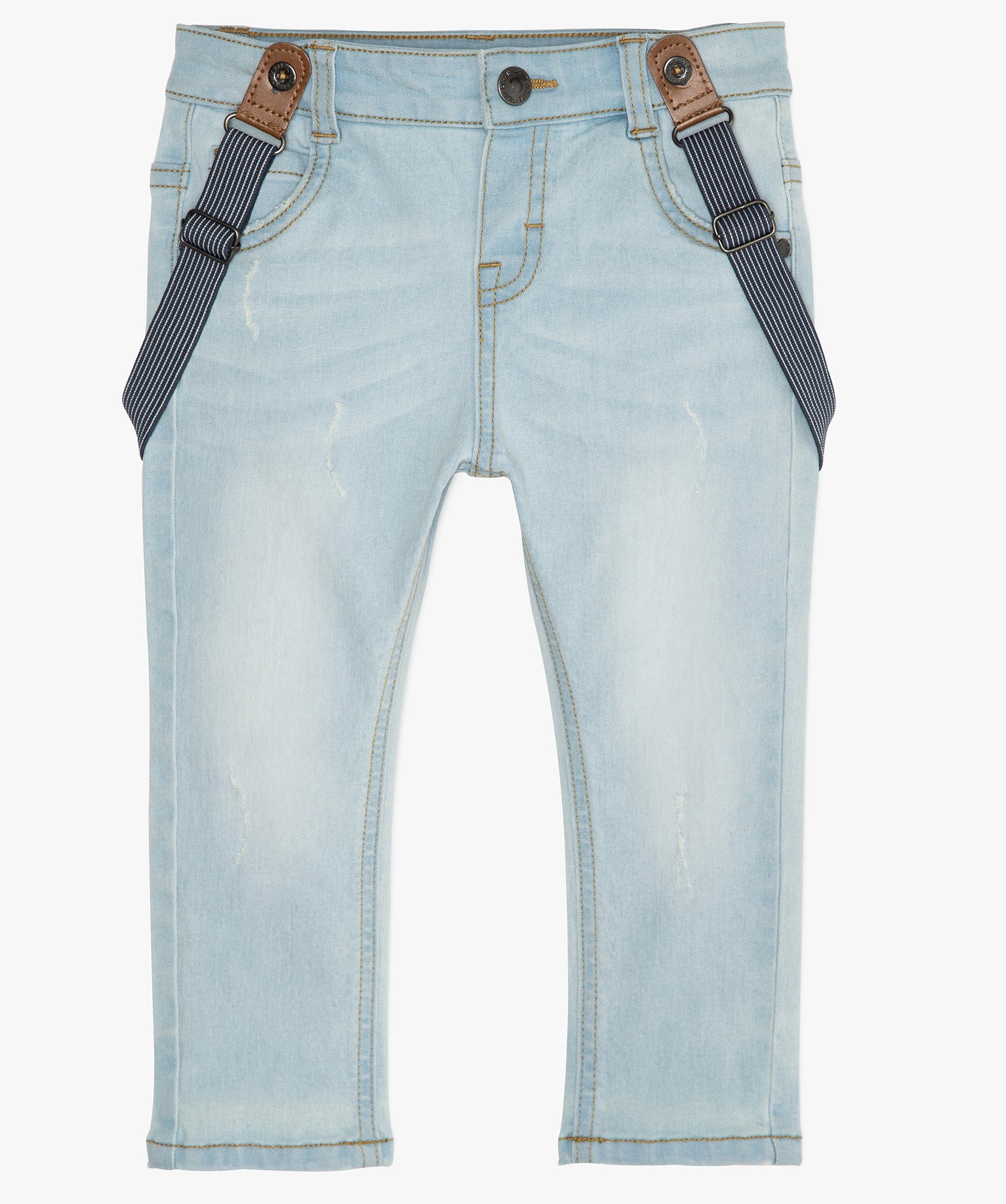 Gemo Vetements Garcon Jean Bebe Garcon Slim Delave Avec Bretelles Bleu Bebe Gemo Gemo Vetements Garcon Jean Bebe Garcon Slim Delave Avec Bretelles Bleu Bebe Gemo