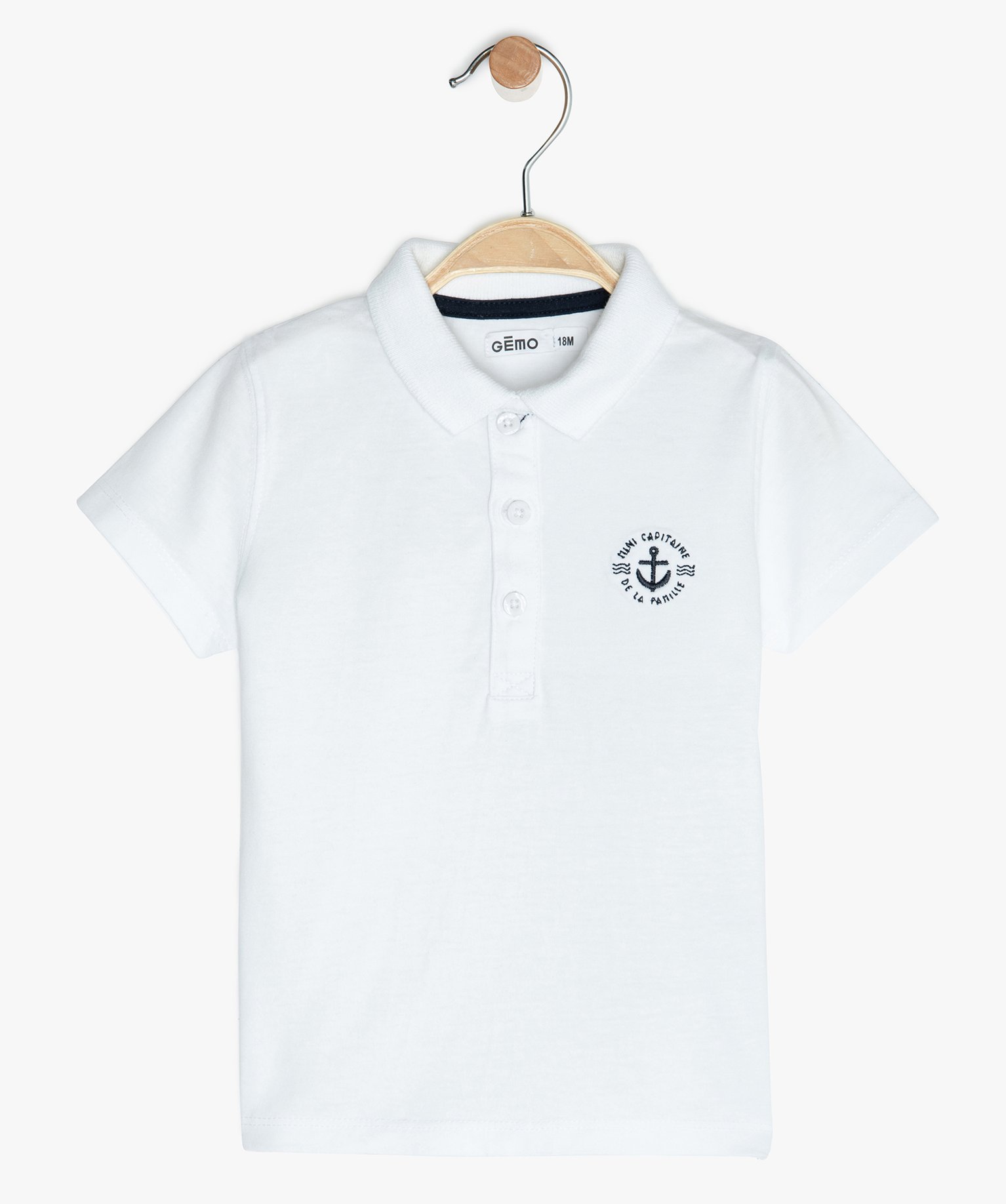 Gemo Vetements Garcon Ensemble Bebe Garcon 2 Pieces Polo Et Short Blanc Bebe Gemo