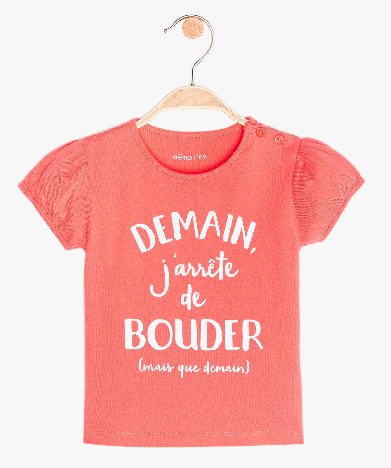 Gemo Vetements Fille Tee Shirt Bebe Fille A Manches Ballon Et Message Fantaisie Rose Bebe Gemo Gemo Vetements Fille Tee Shirt Bebe Fille A Manches Ballon Et Message Fantaisie Rose Bebe Gemo