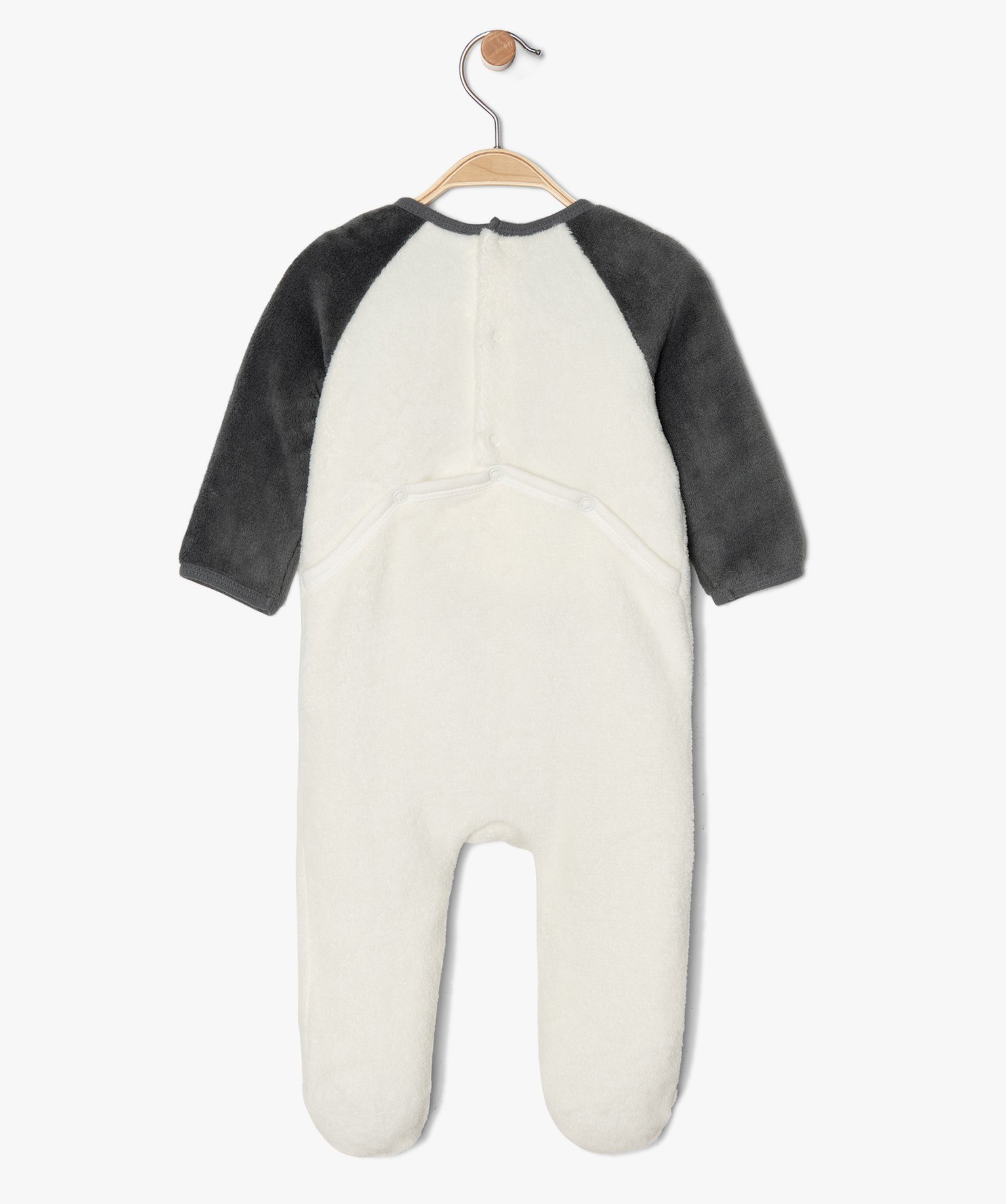 Gemo naissance pyjama bebe en maille peluche bicolore ...