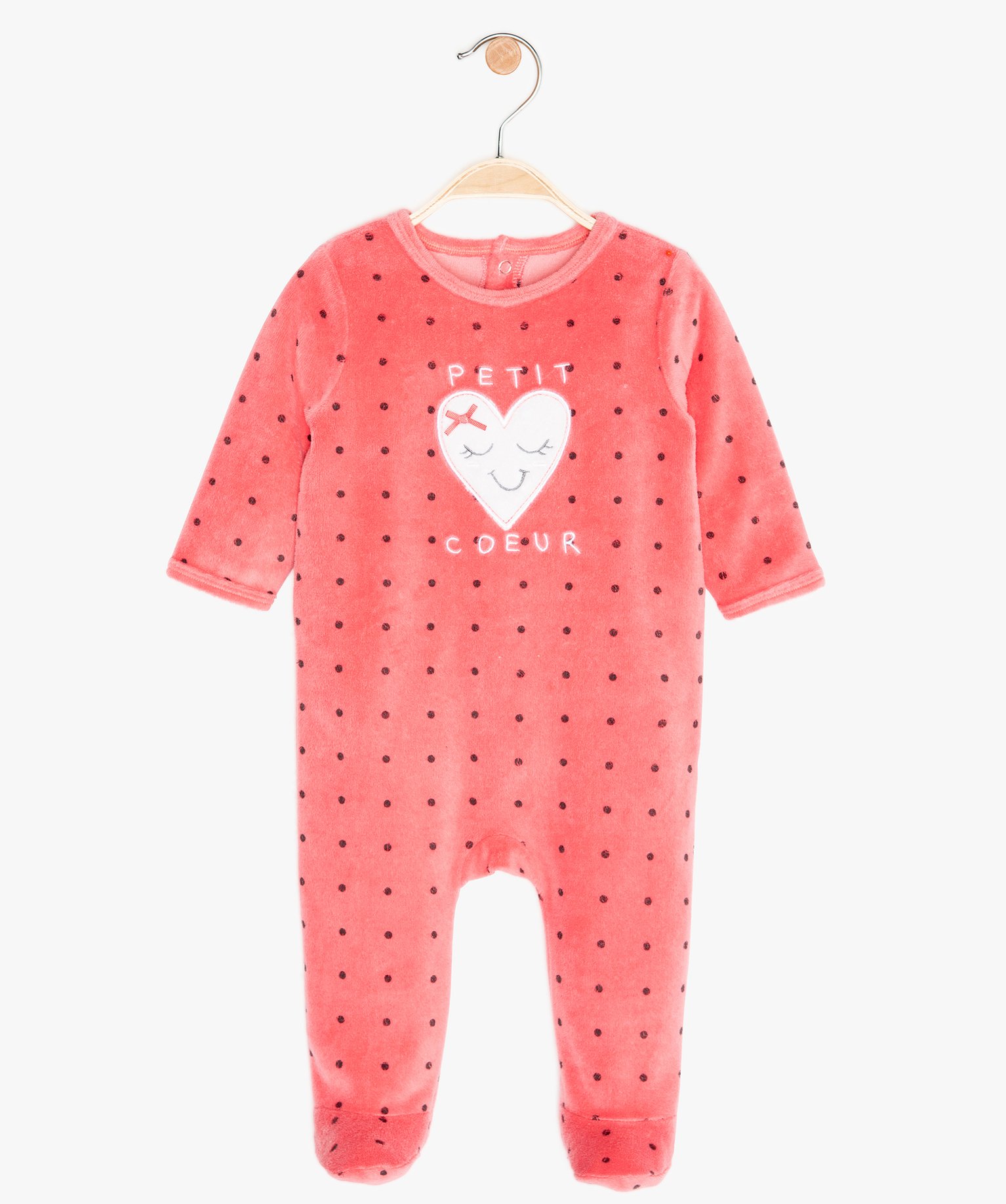 Gemo Vetements Fille Pyjama Bebe En Velours A Pois Rose Bebe Gemo Gemo Vetements Fille Pyjama Bebe En Velours A Pois Rose Bebe Gemo