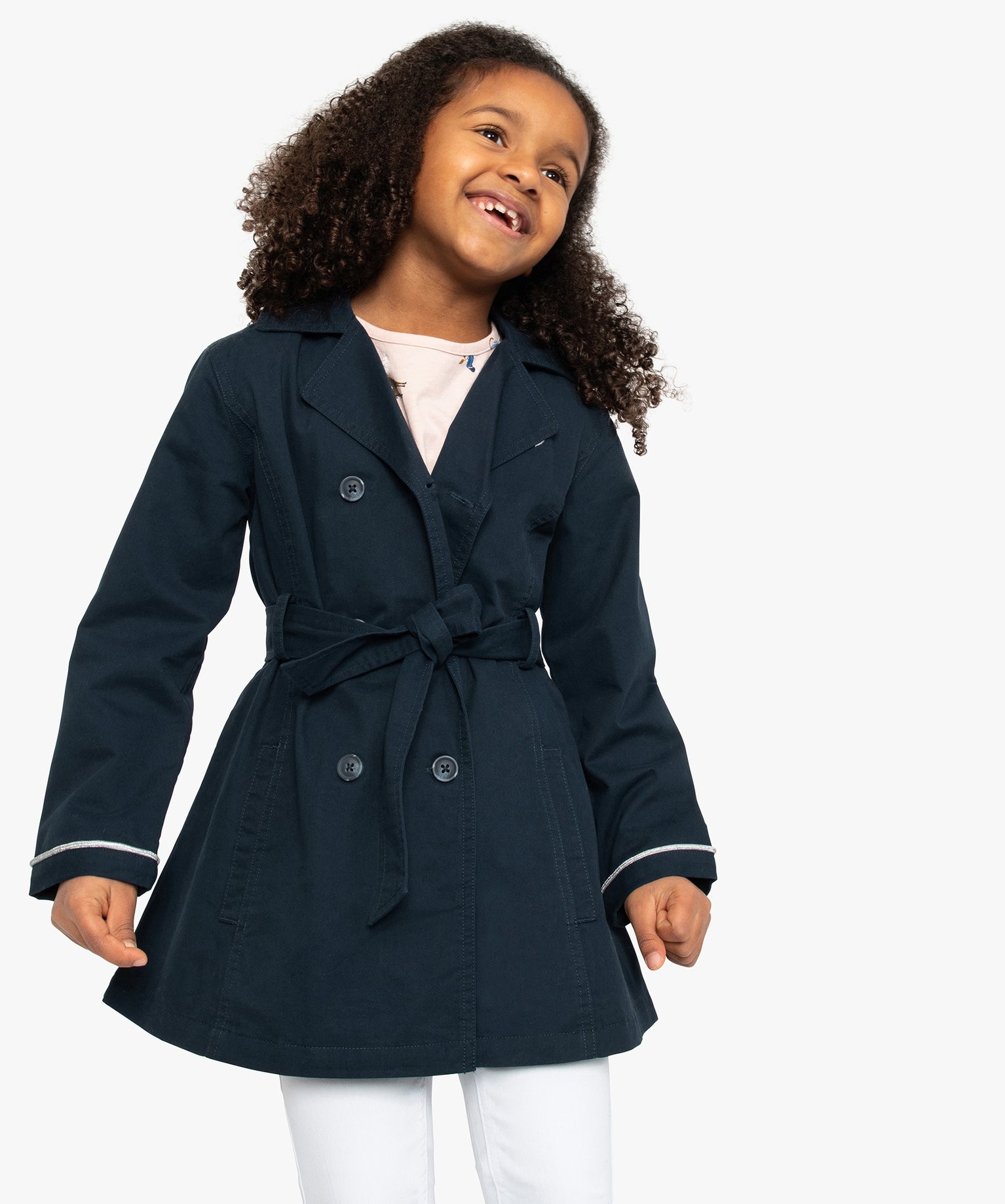 Gemo Vetements Trench Fille A Capuche Avec Touches Scintillantes Bleu Fille Gemo Gemo Vetements Trench Fille A Capuche Avec Touches Scintillantes Bleu Fille Gemo