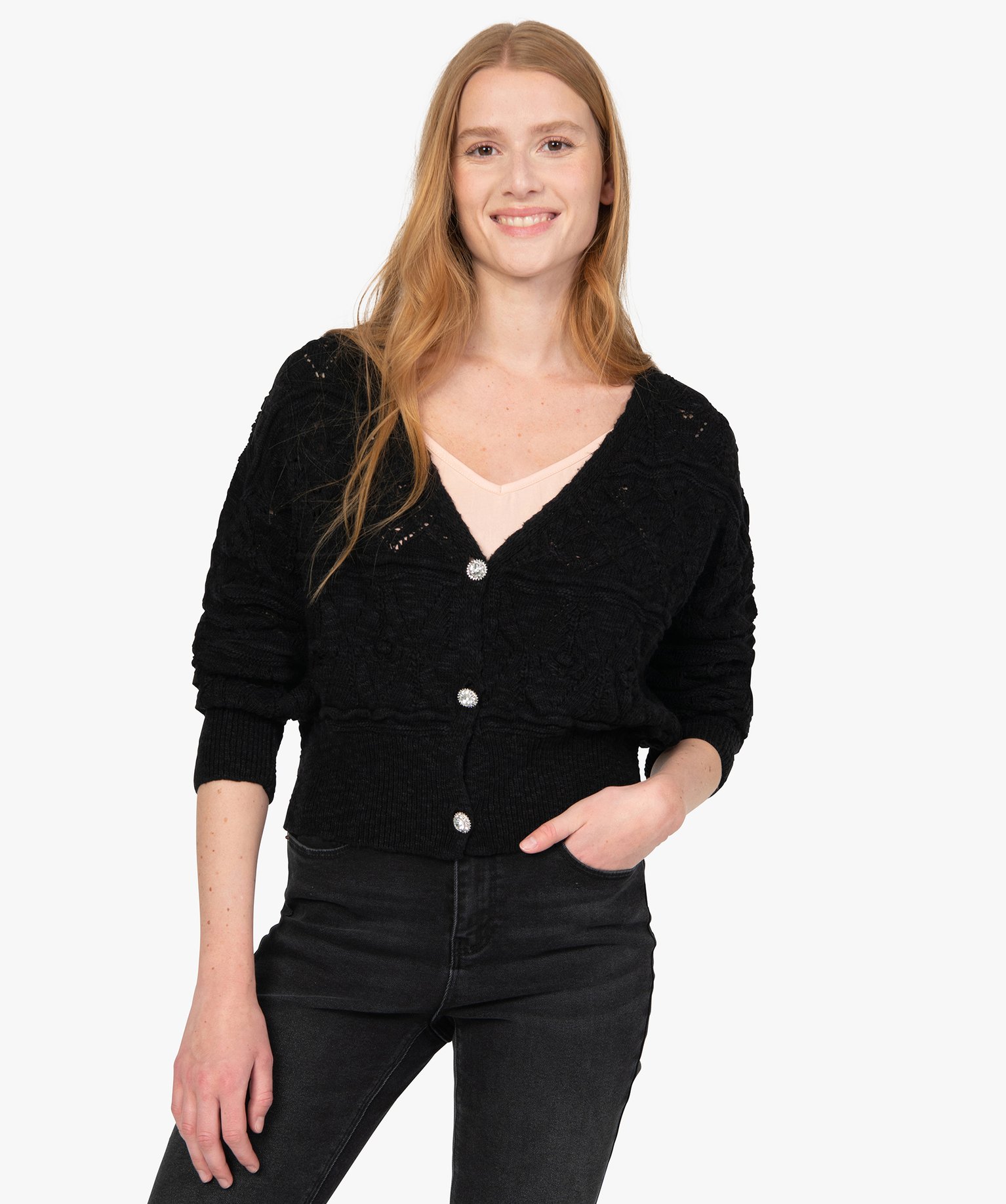 gilet noir femme fantaisie