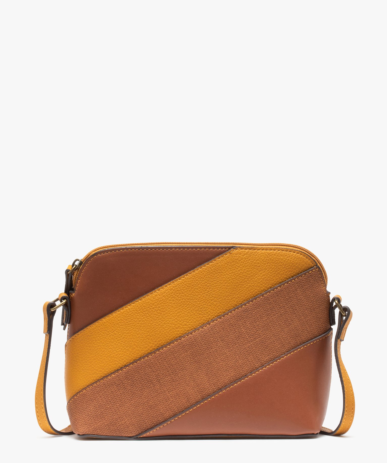 Gemo sacs et accessoires sac besace femme multicolore a fine bandouliere orange sacs bandouliere femme GEMO