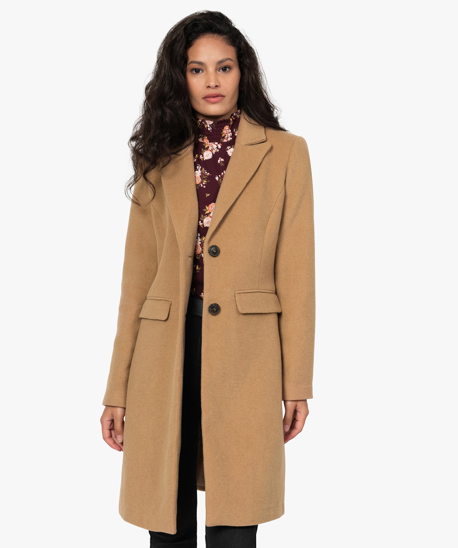 manteau femme avec col