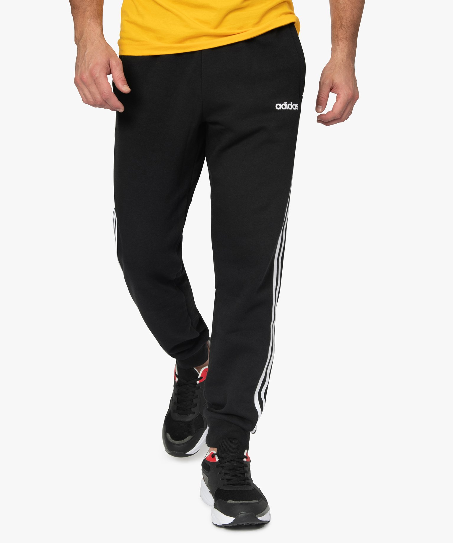 Gemo vetements pantalon de jogging homme interieur molletonne adidas noir homme GEMO