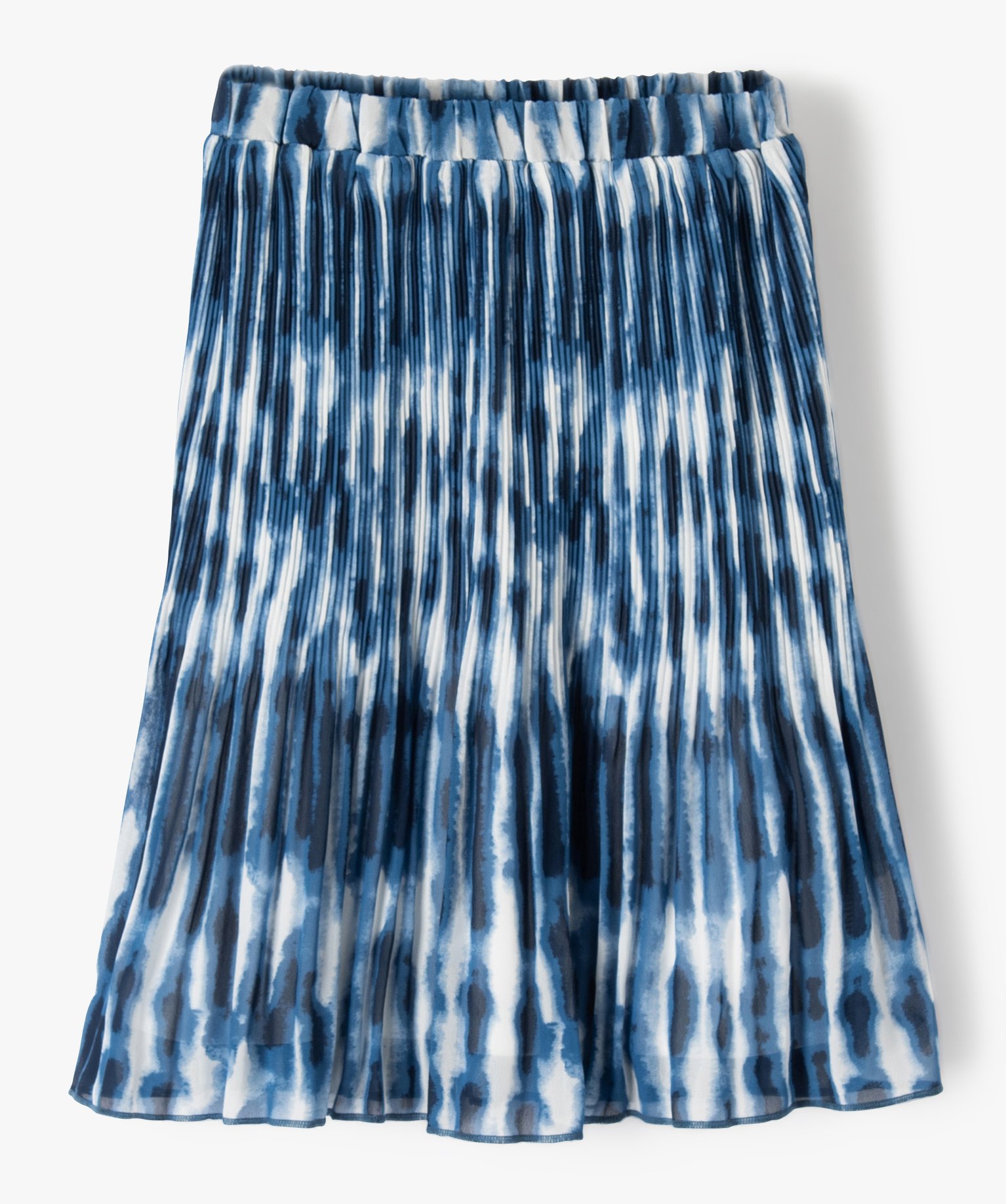 Gemo vetements jupe fille en voile plisse tie-and-dye - lulucastagnette  bleu fille | GÉMO