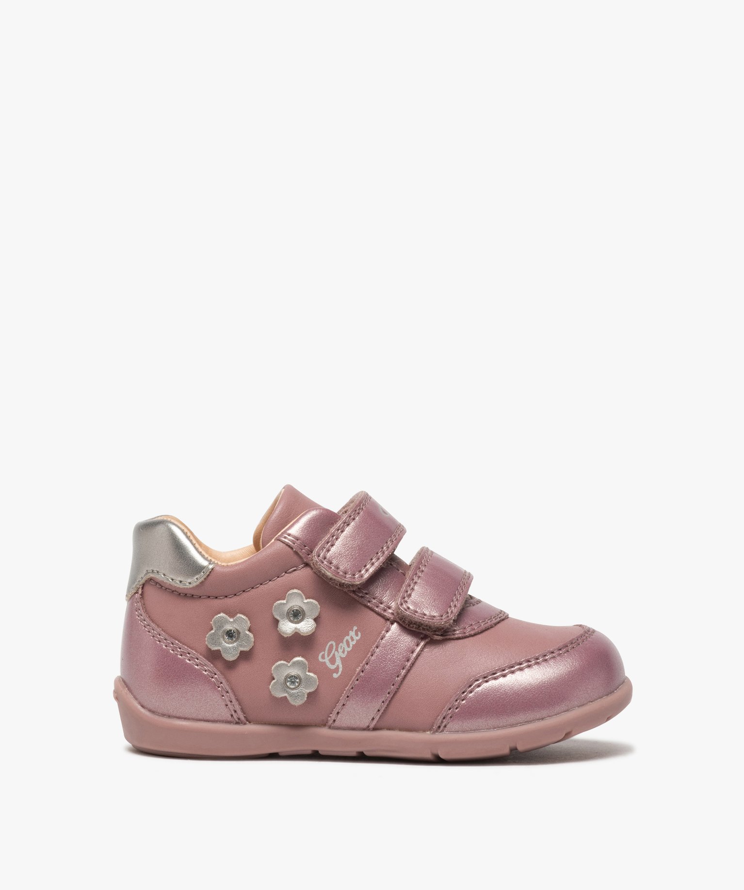 Gemo chaussures fille chaussures fille decor fleurs - geox rose bebe | GÉMO
