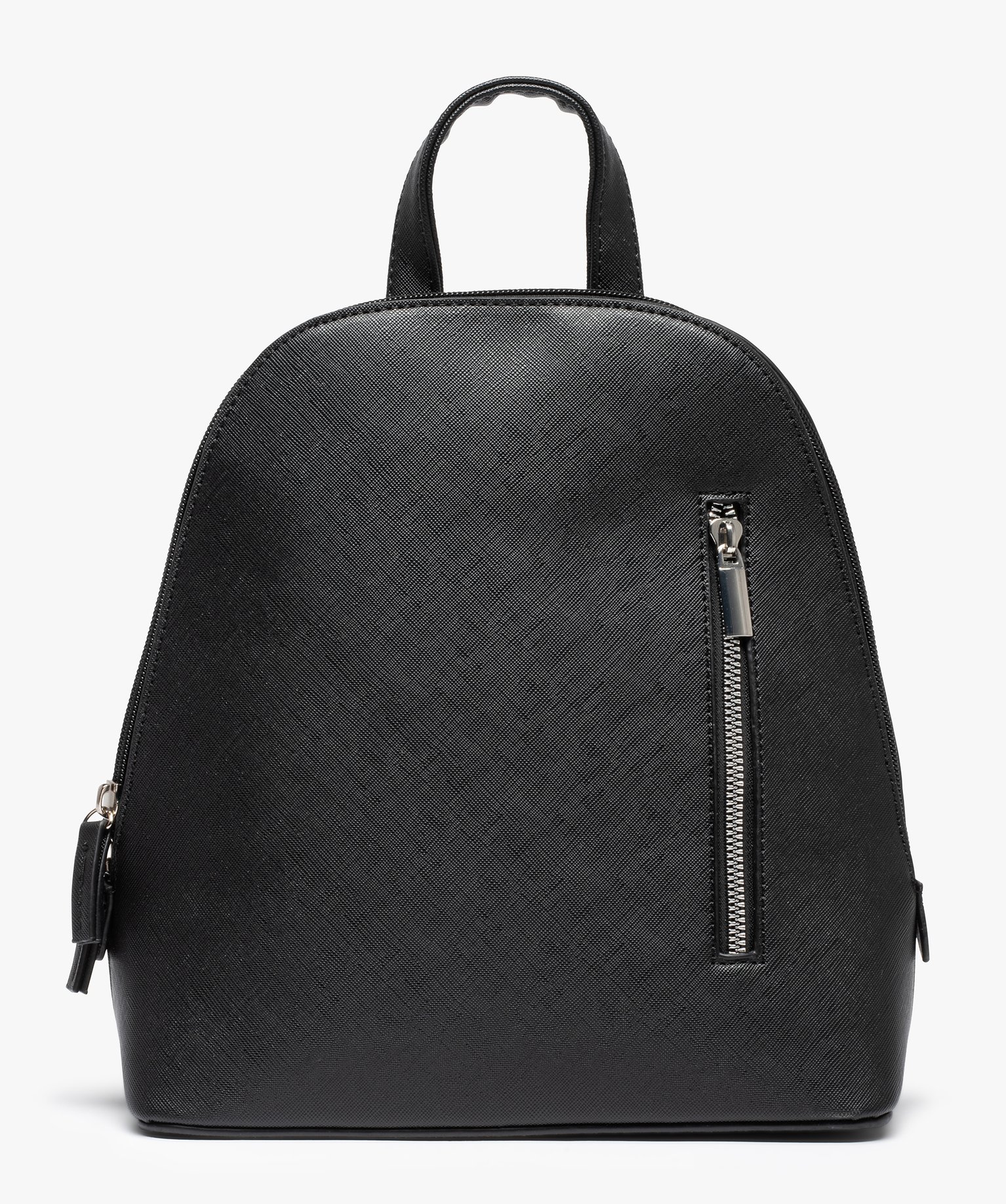 Gemo sacs et accessoires sac a dos femme texture a zip noir sacs a dos et sacs de voyage femme GEMO