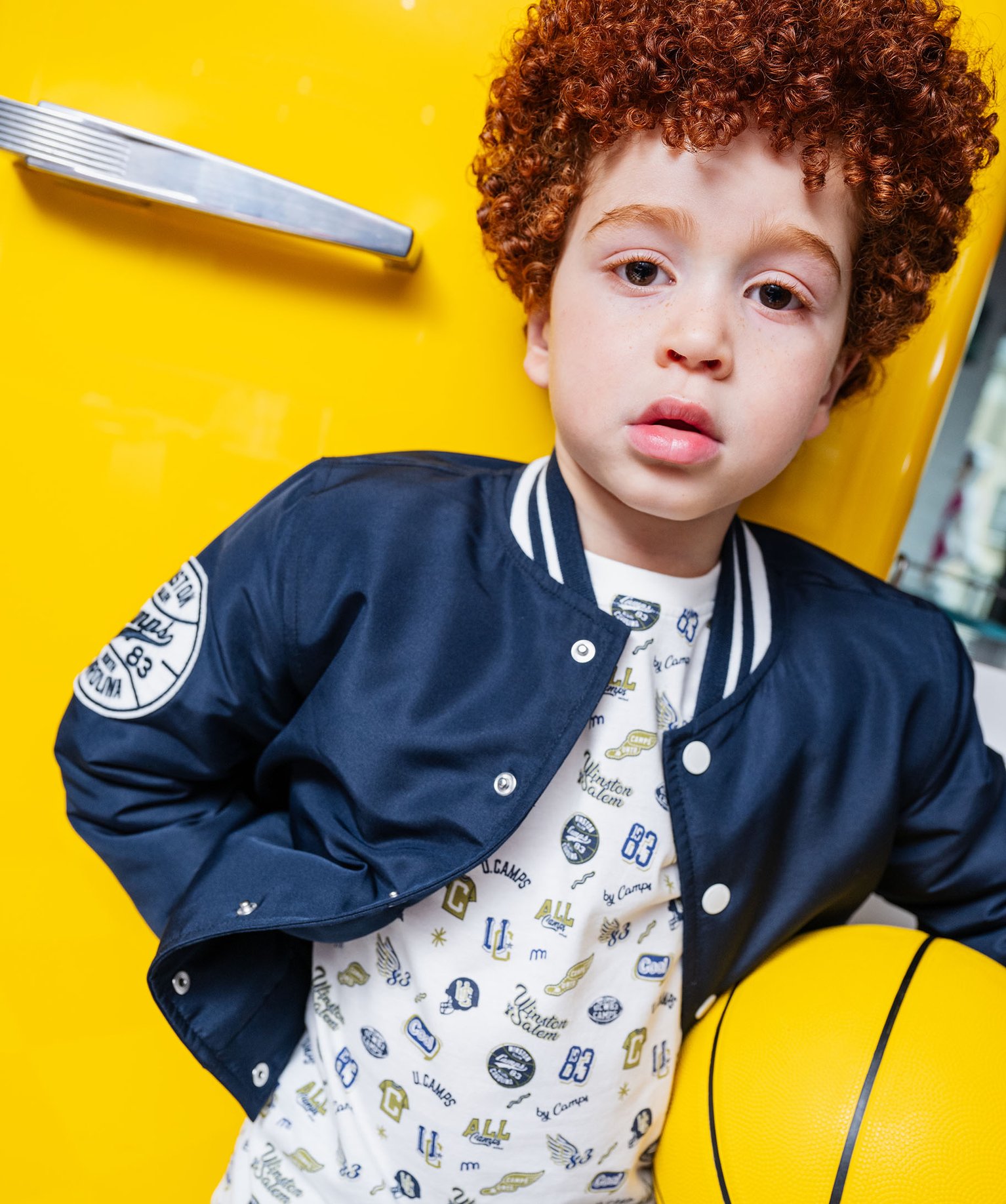 Gemo vetements blouson matelasse avec broderie dans le dos garcon camps united bleu vestes manteaux et blousons garcon GEMO