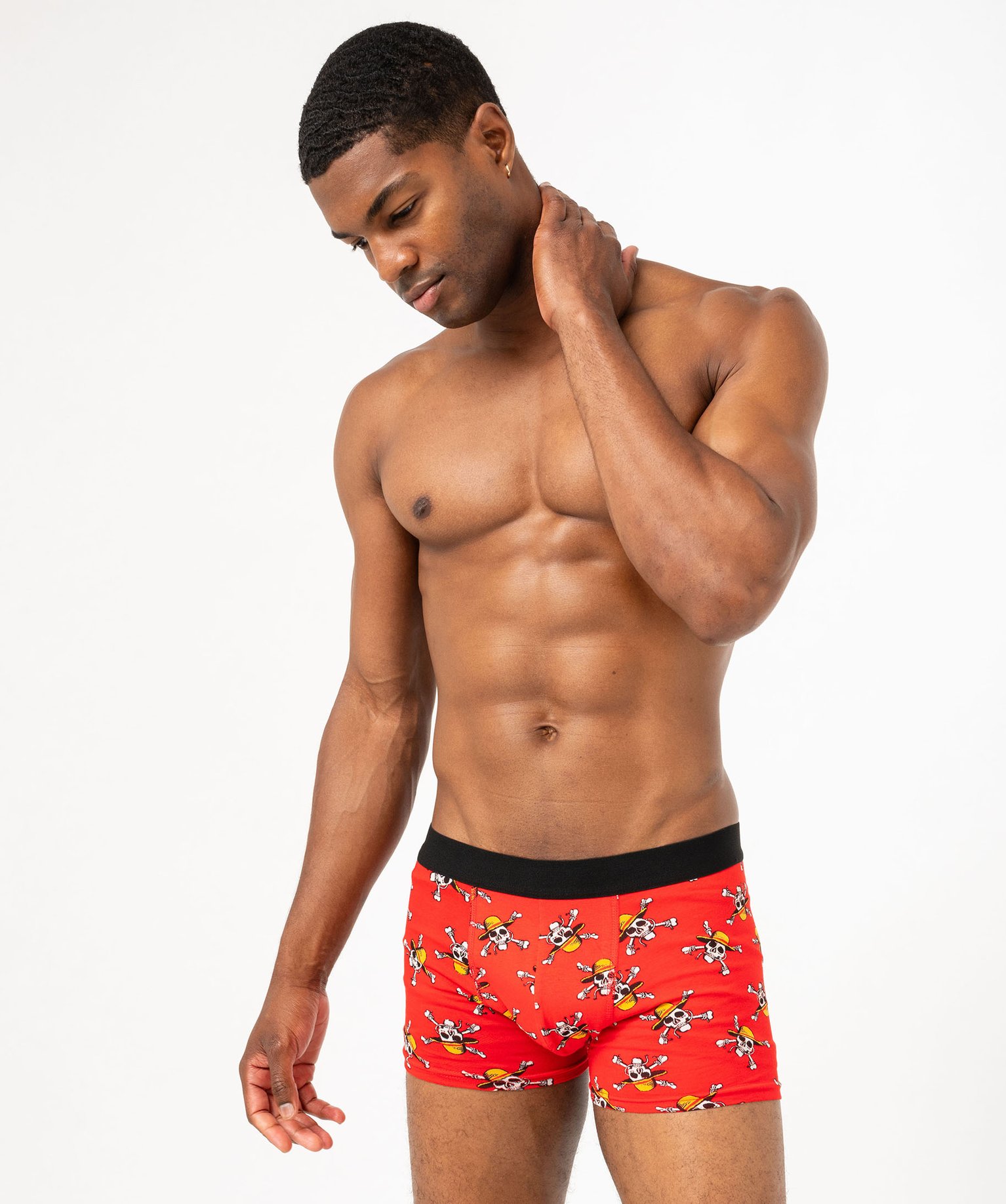 Gemo sous vetements et nuit boxers avec motif manga homme lot de 2 one piece noir boxers et calecons homme GEMO